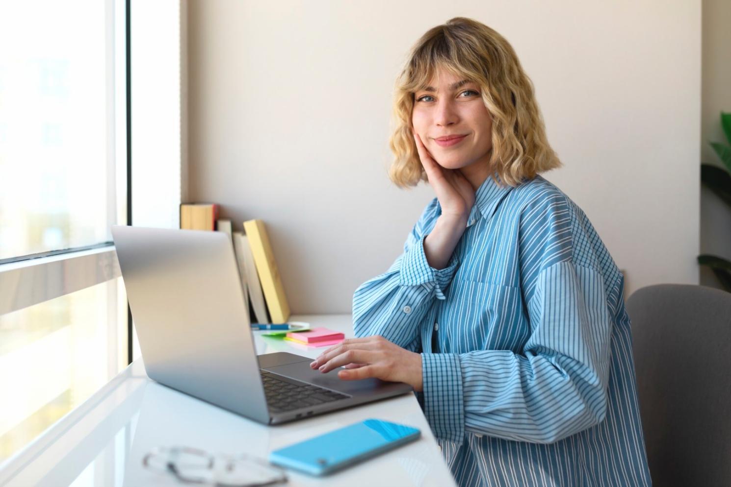 Professional financial analysis workspace with modern technology and data visualization tools